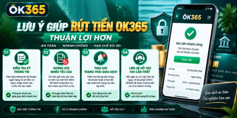 các lưu ý khi rút